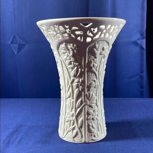 Lenox Jasmine Vase Pierced Top 8.25” Very Clean